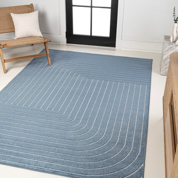 Odense Minimalist Angle Geometric Area Rug